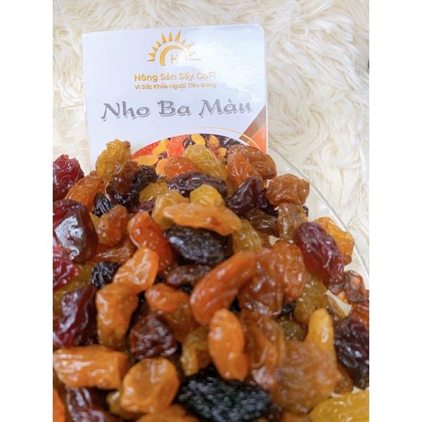 Nho khô mix 3 màu  250Gram