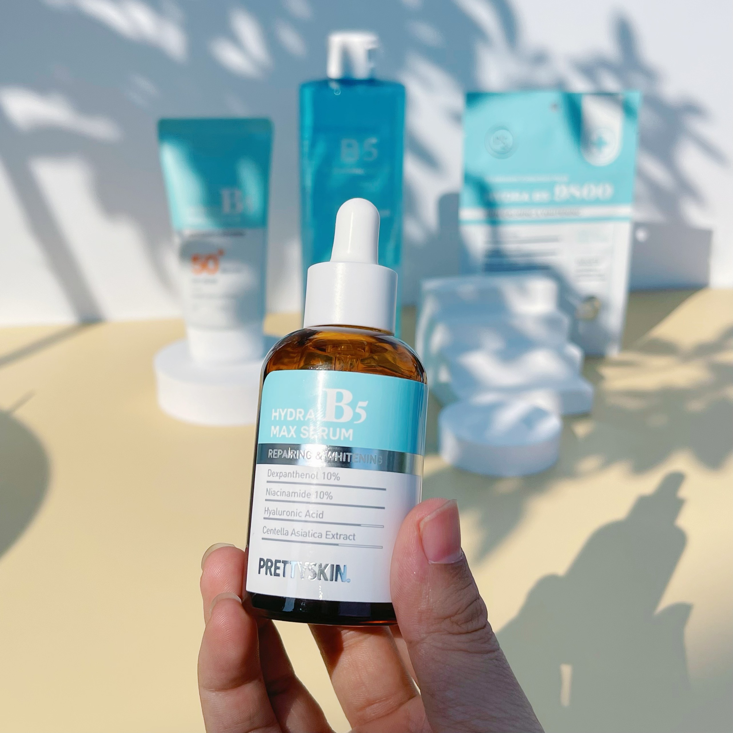 Combo Tinh chất Hydra B5 Max Serum Prettyskin và Kem dưỡng Retinal Bakuchiol