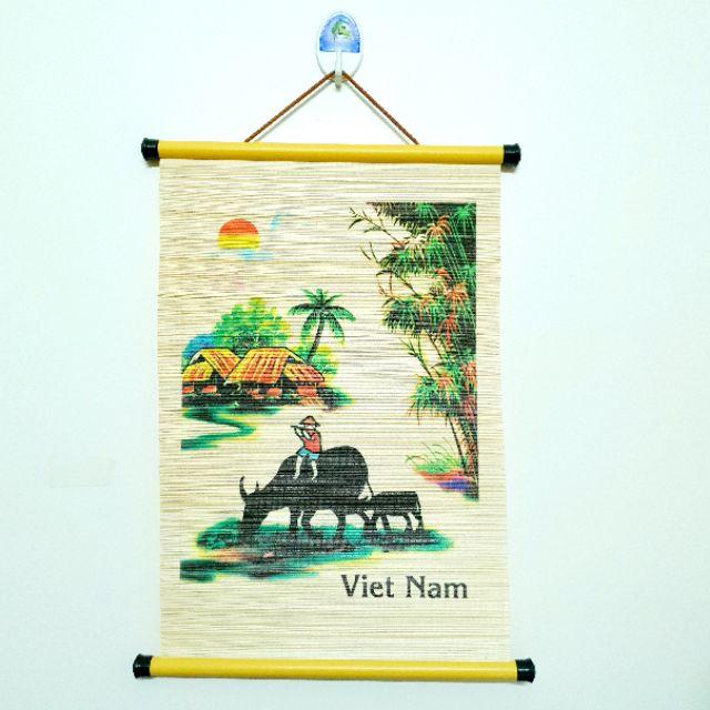 Tranh cuộn lưu niệm - Các làng quê Việt Nam (33 cm x 46 cm)