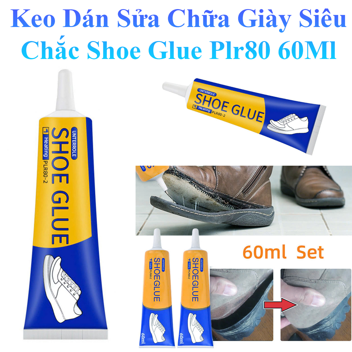 Keo Dán Sửa Chữa Giày Siêu Chắc Shoe Glue Plr80 60Ml Đa Năng