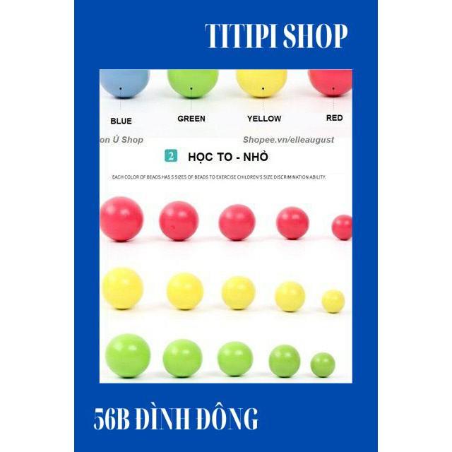 Siêu giảm giá Gắp bi gỗ Học toán cho bé
