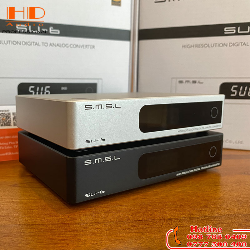Giải Mã DAC S.M.S.L SU6- Chip ES9038Q2M - 4 OPA1612 - Hàng Chính Hãng