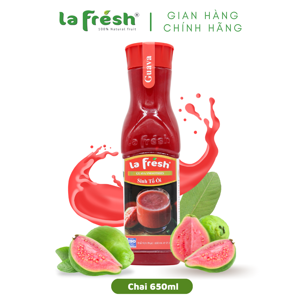 Sinh Tố Ổi Lafresh Đà Lạt Chai 650ml