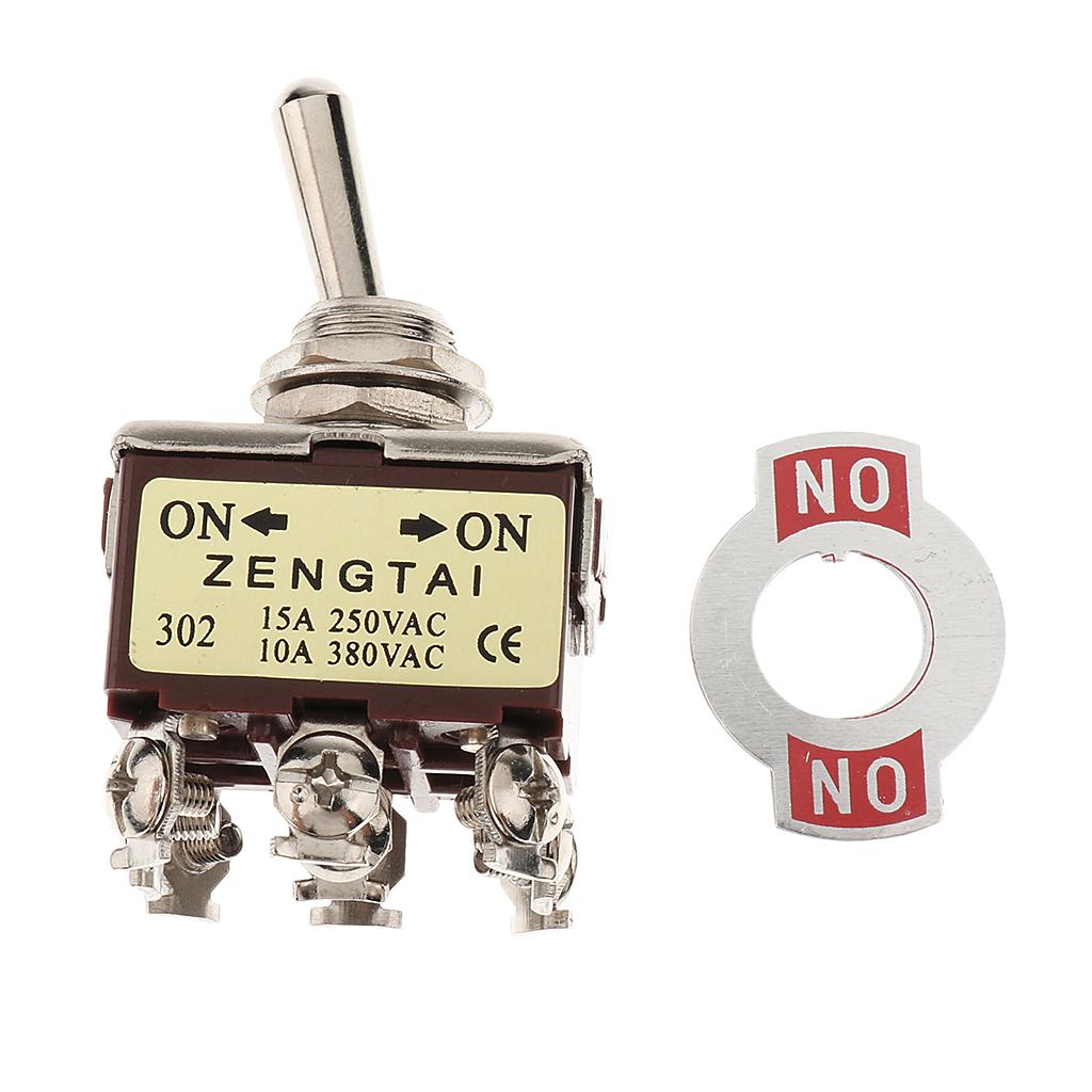 Chuyển đổi Công Tắc, Bật 3PDT 2 Vị Trí 9 Chân, AC 250V 15A / 380V, 10A