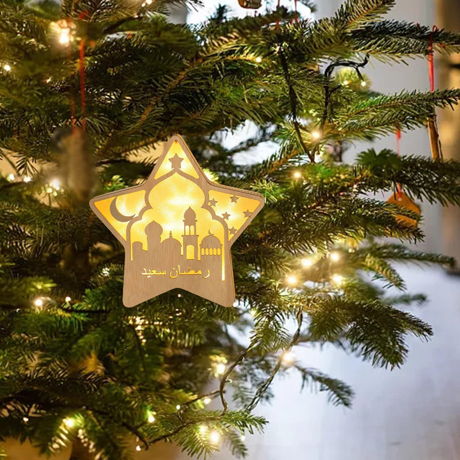 Ramadan Eid Mubarak Lights Decoration Night Light for Indoor Party Bedroom