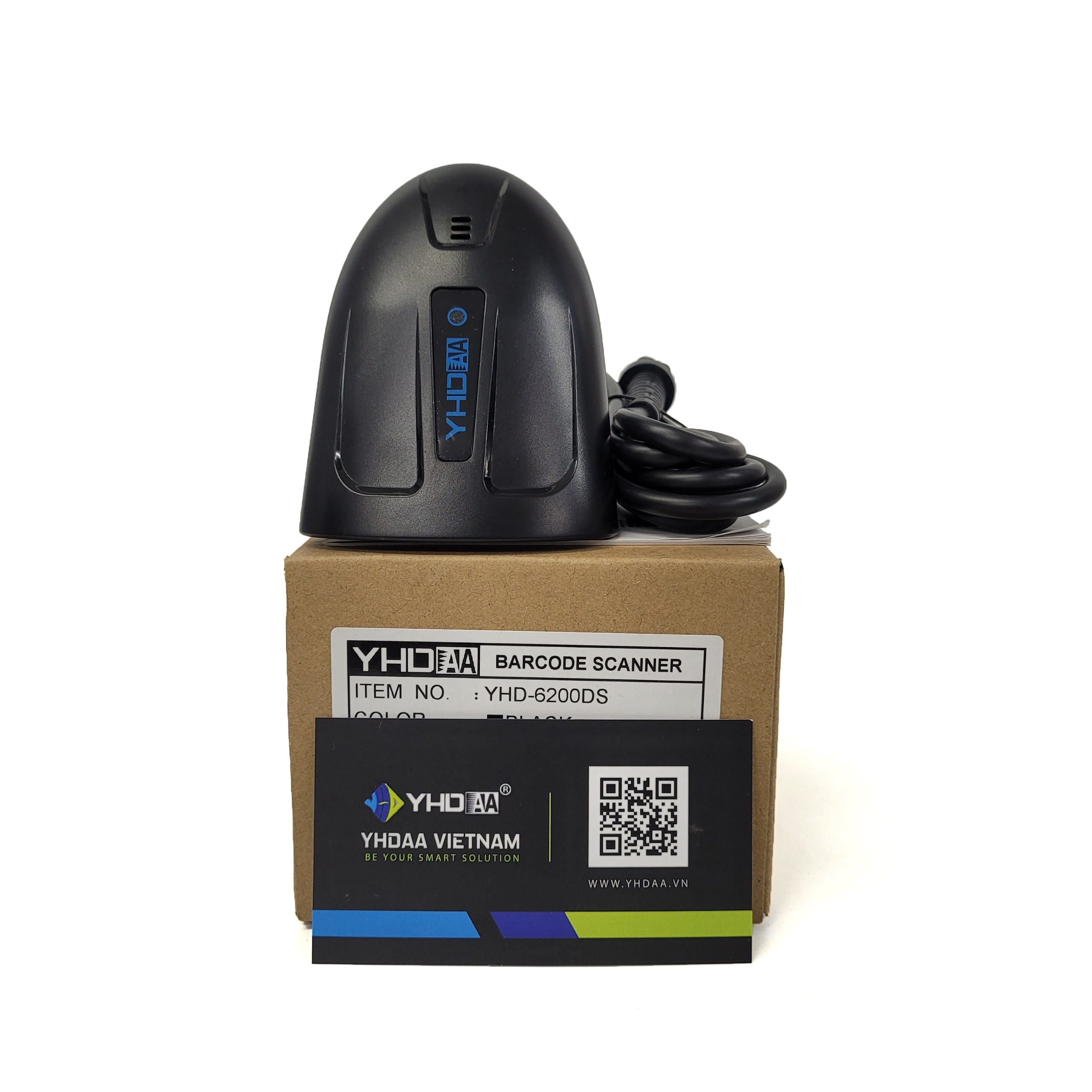 Máy quét mã vạch mẫu mới YHD 6200DS đọc mã vạch Barcode 1D Qrcode 2D kích thước nhỏ dùng dây trực tiếp trên Máy tính, Laptop - Hàng Nhập Khẩu