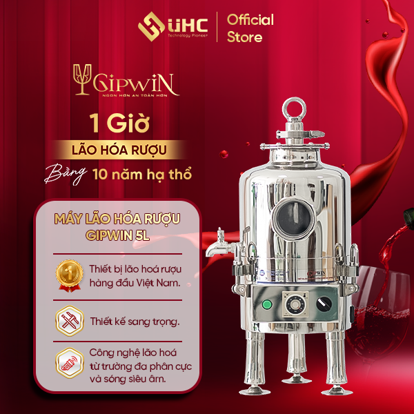 Hình ảnh Máy lão hóa rượu và khử độc rượu GIPWIN 5L - Hàng chính hãng