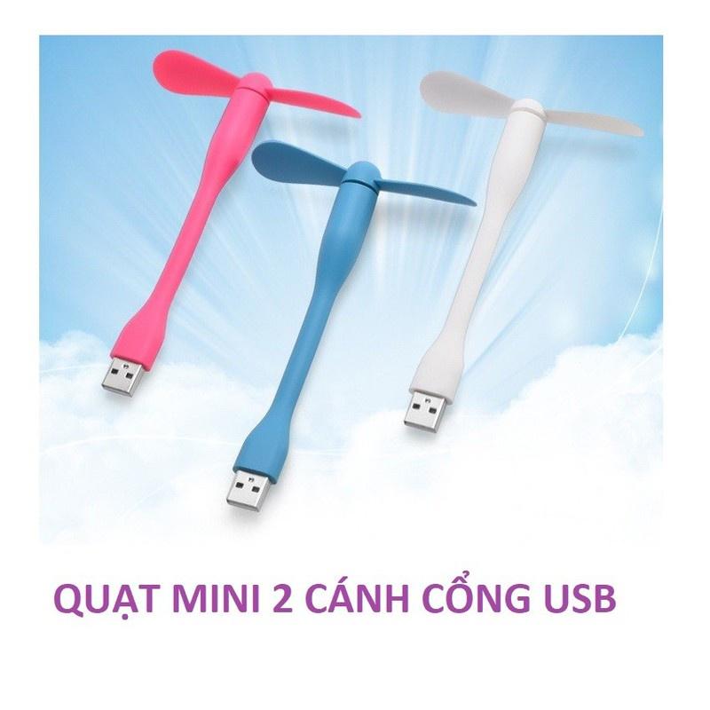 Quạt mini cắm cổng Usb 2 cánh rời siêu mát, tiện lợi