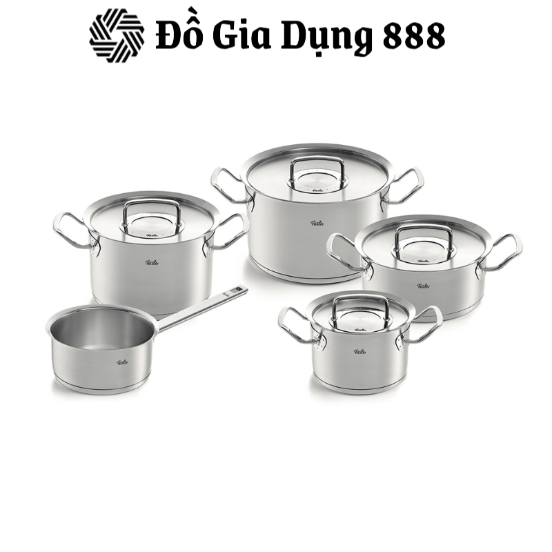 Bộ nồi 5 món Fissler OPC2 Original-Profi Collection cao cấp nắp inox, hàng chính hãng 100% sản xuất tại Đức.