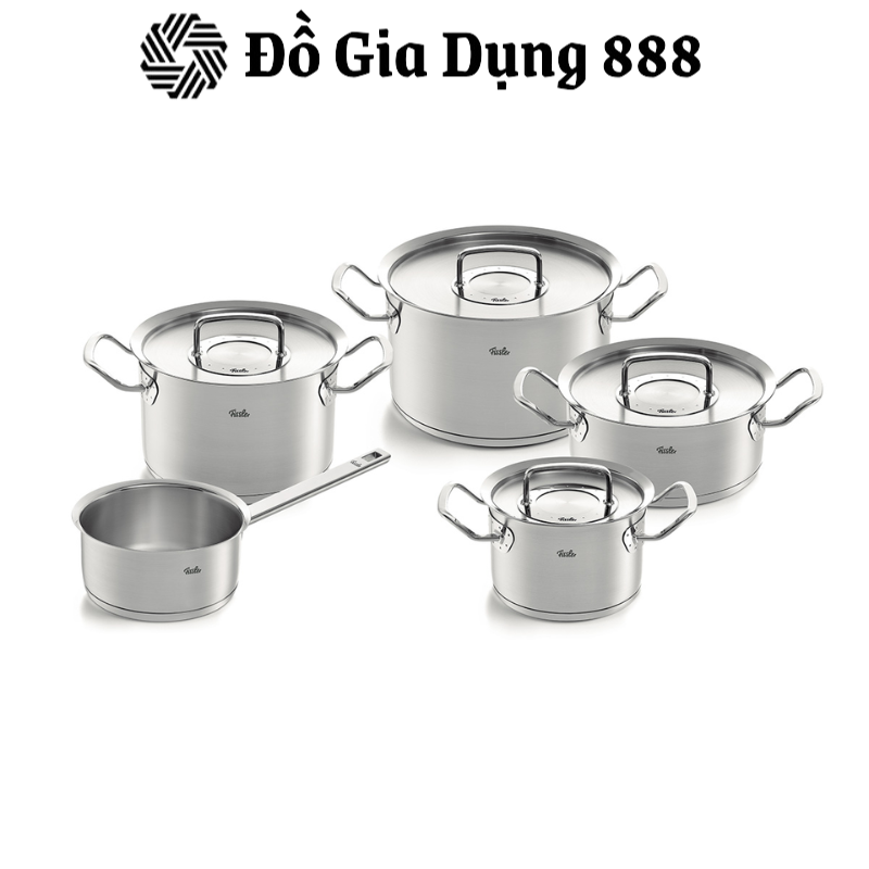 Bộ nồi 5 món Fissler OPC2 Original-Profi Collection cao cấp nắp inox, hàng chính hãng 100% sản xuất tại Đức.