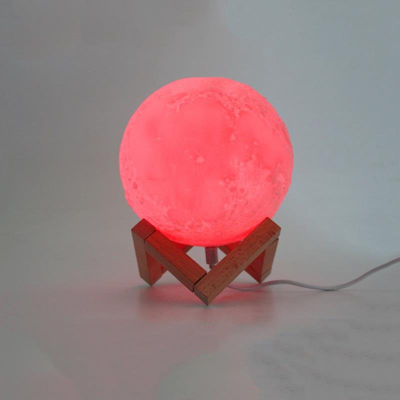 Đèn ngủ mặt trăng Moon Light 3D - đổi 7 màu - 15cm