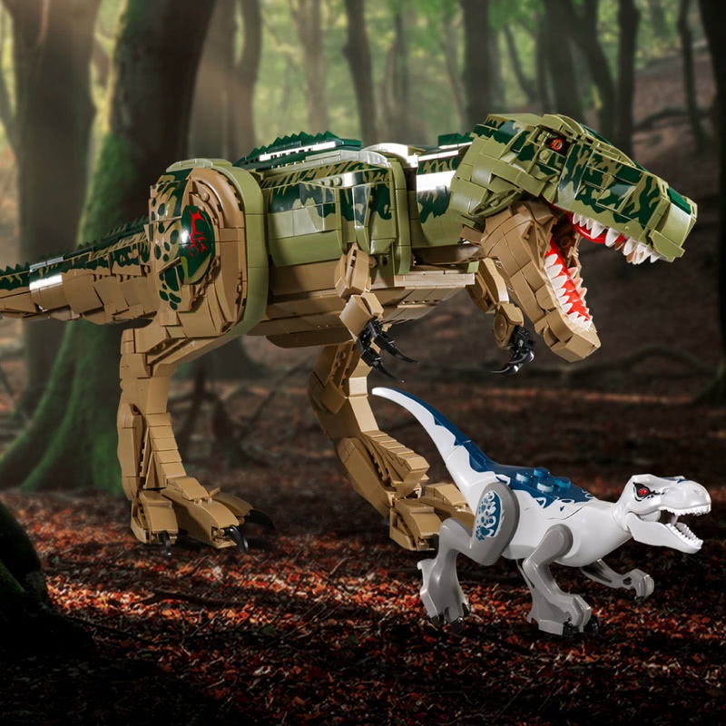 Đồ chơi Lắp ráp khủng long T-rex, 205026 Xếp hình thông minh, Mô hình khủng long