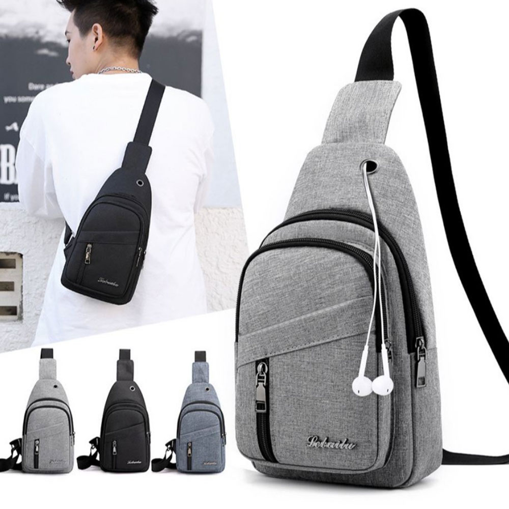 Túi đeo chéo Fashion vải Canvas unisex nam nữ phong cách trẻ trung Hàn