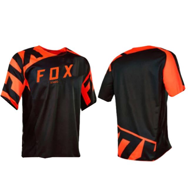 2023 Foxxamo Đi Xe Đạp Jersey MTB Xe Đạp Xuống Dốc Maillot Xe Máy Đua Dã Ngoại Nam Xe Đạp Đi Xe Đạp Phù Hợp Với Color: 2 Size: XXS