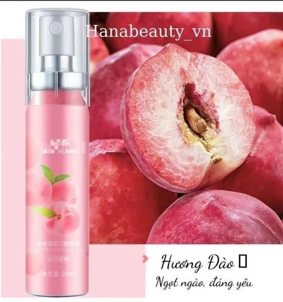 [Mua 1 tặng 1] Xịt thơm miệng HEYXI (20ml) Vị Đào/Bạc Hà Thơm Mát