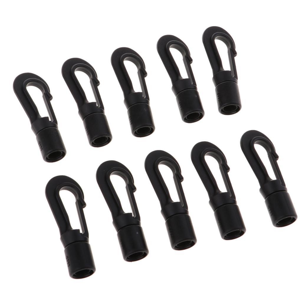 5xPlastic Rope Buckle Outdoor Elastic Rope Hook Snap Clip Hook Replacement