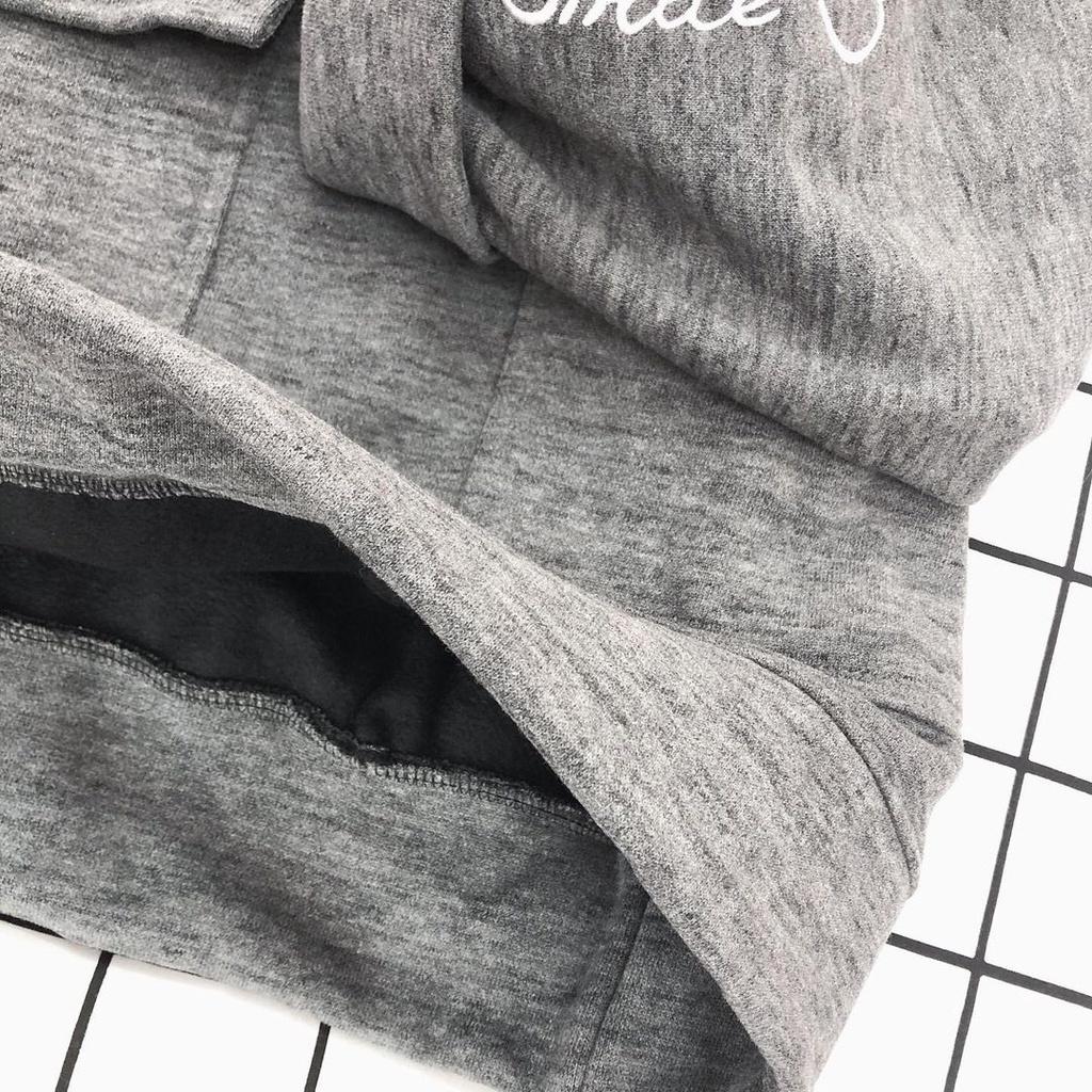 Áo Hoodie thêu hình MEANSTORE nỉ lót bông có mũ oversize unisex nam nữ form rộng phong cách Hàn Quốc - Chàng trai