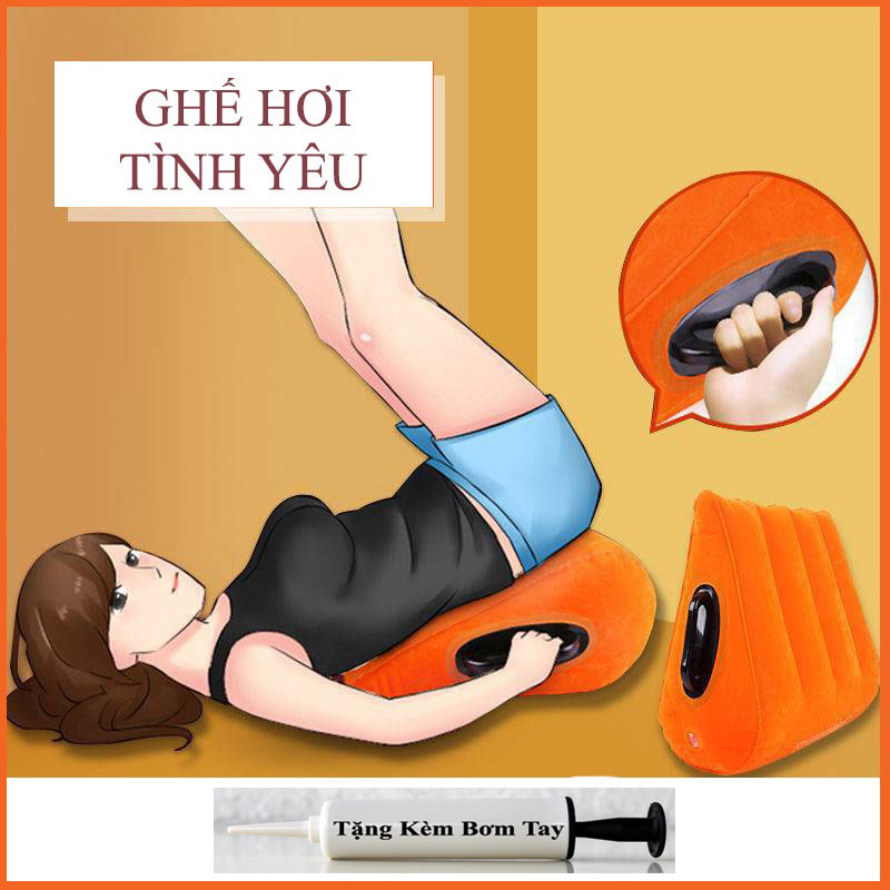 Gối Hơi Tình Nhân Đệm Mông Có Tay Vịn