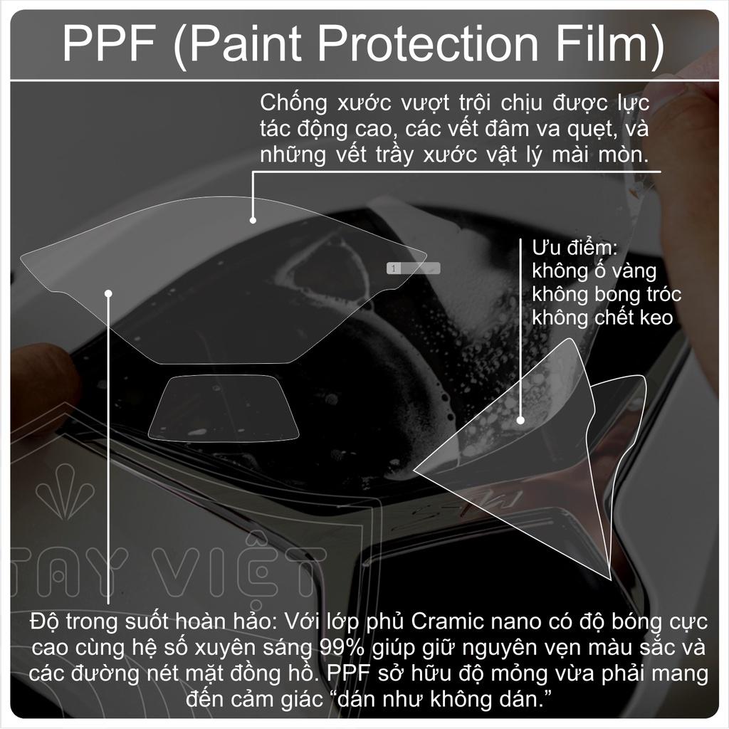 Miếng dán PPF bảo vệ mặt đồng hồ xe Honda SH PPF chống trầy xước màn hình SH