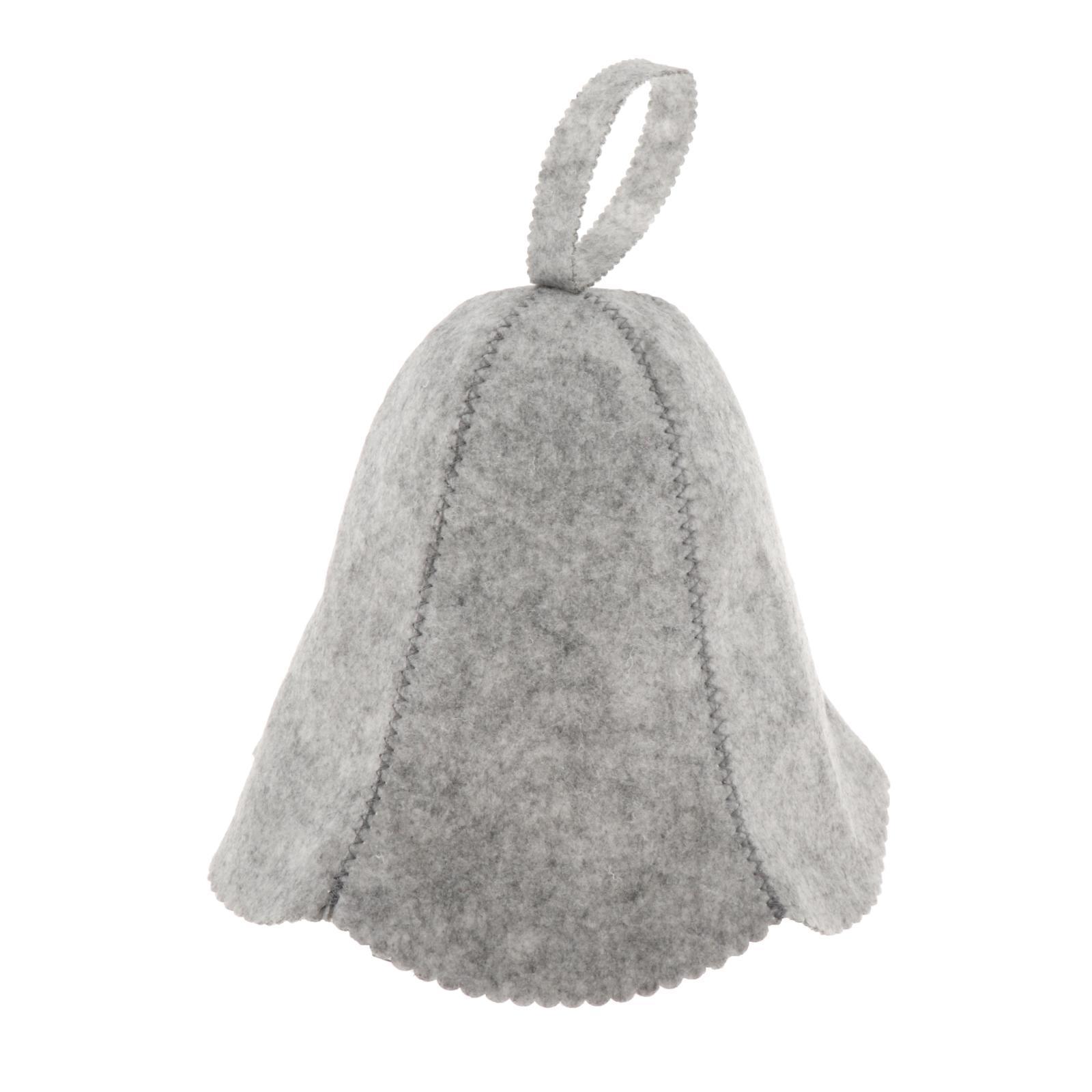 2x Handmade Shepherd Style Wool Felt Bath Hat for Sauna Bath Russian Banya