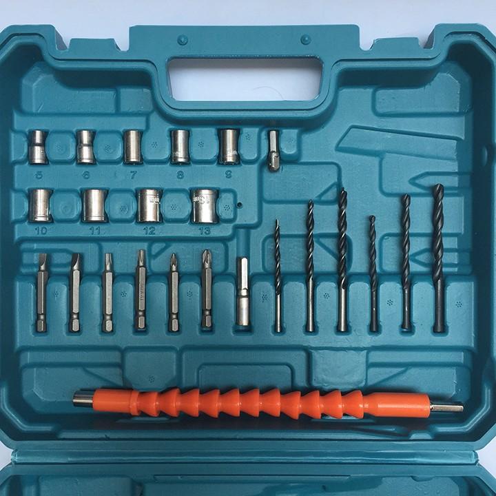 Bộ phụ kiện mũi khoan, đầu vít, đầu khẩu, ống nối cực tiện lợi