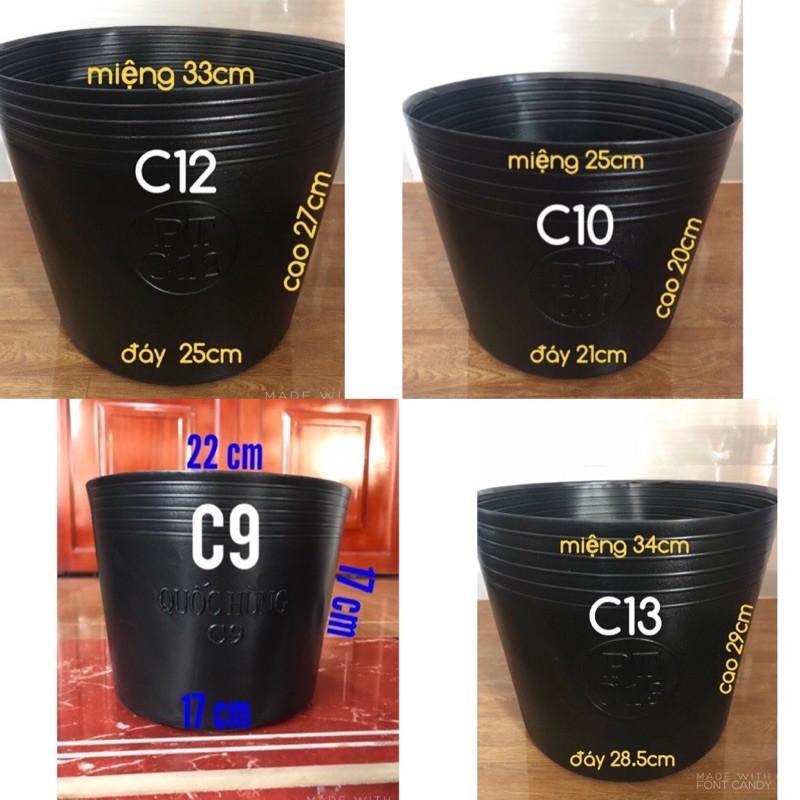 10 chậu nhựa mềm C13