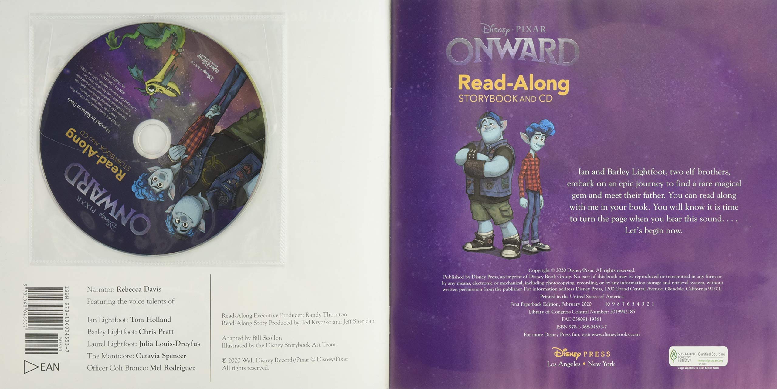 Onward Read-Along Storybook And CD