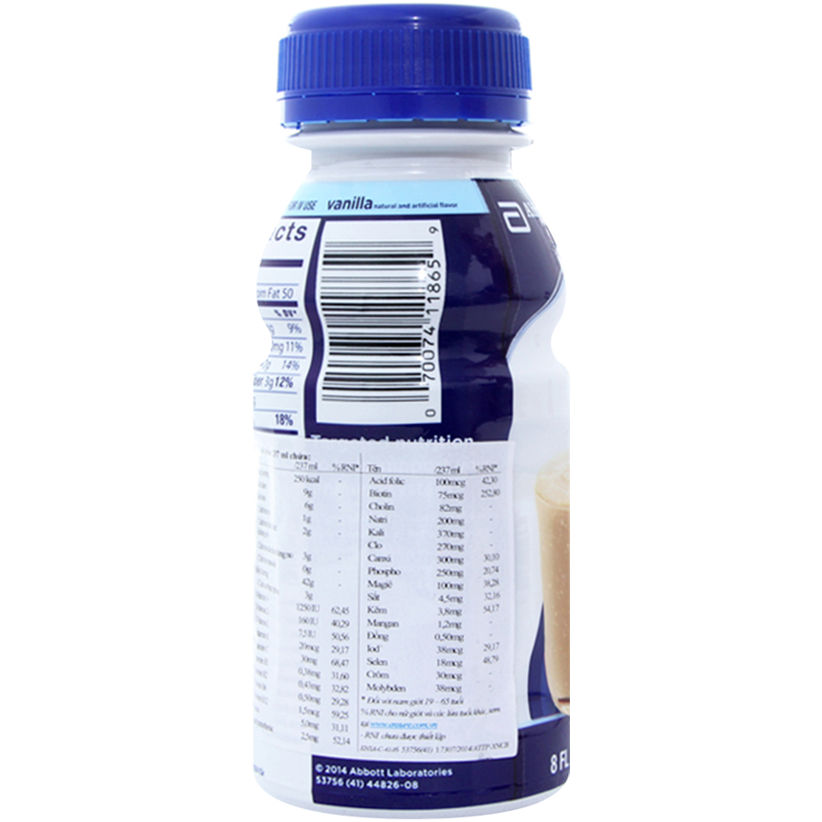 Thùng 24 Chai Sữa Nước Abbott Ensure 237ml