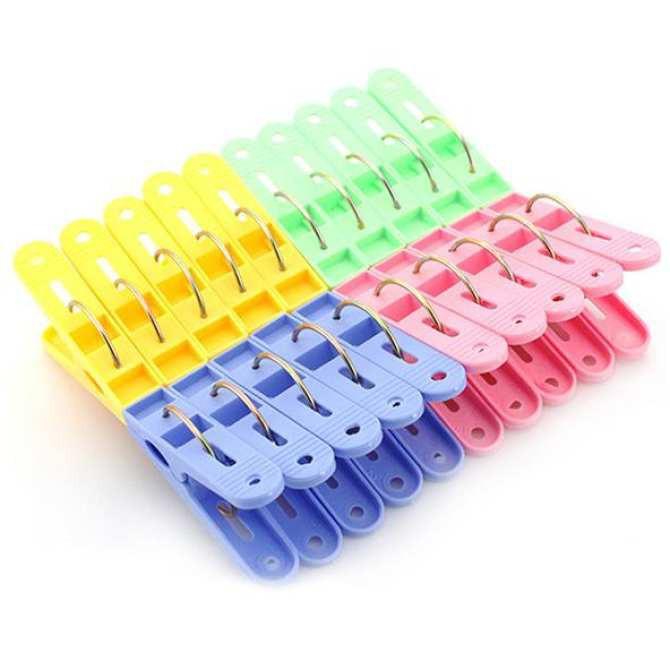 Vỉ kẹp nhựa kẹp quần áo LOẠI TO 20 cái/ 1 vỉ