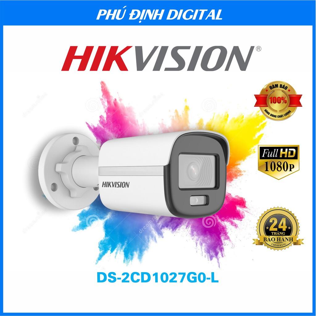 Camera IP 2mp có màu ban đêm Hikvision mã DS-2CD1027G0-L - Hàng Chính Hãng