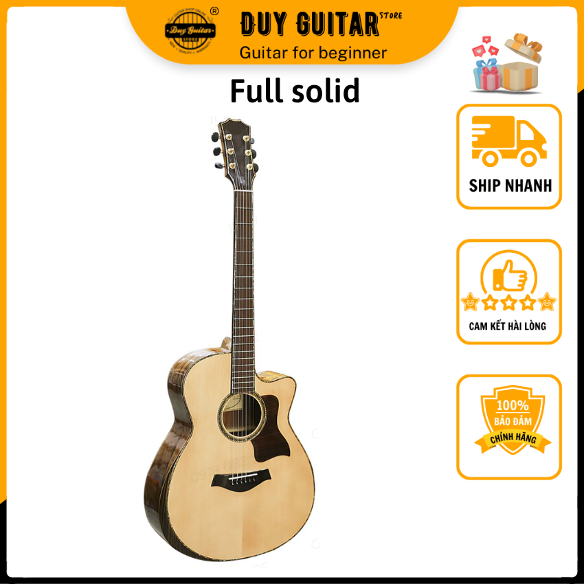 Đàn guitar acoustic DT700 Duy Guitar Store thùng đàn gỗ điệp gỗ còng cho chất âm thanh tốt sử dụng lâu dài cần đàn cẩn xà cừ tinh xảo