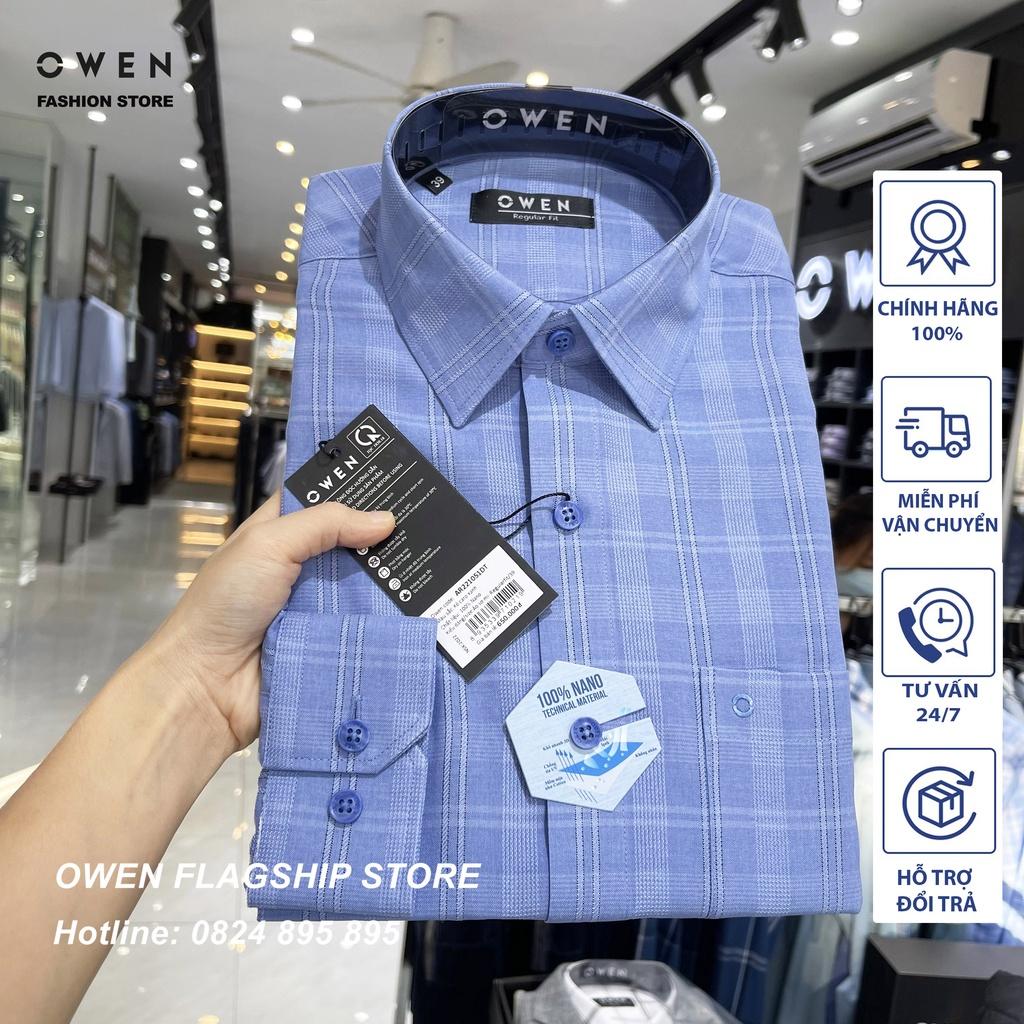 Áo Sơ mi Owen nam dài tay dáng Regular mềm mịn mát Mã AR221051DT