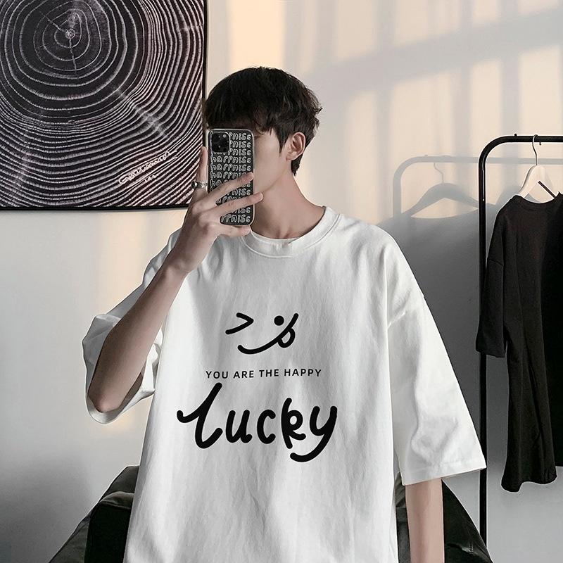 Áo thun cotton khô 3158 - áo phông tay lỡ form rộng Nam Nữ mặc đẹp