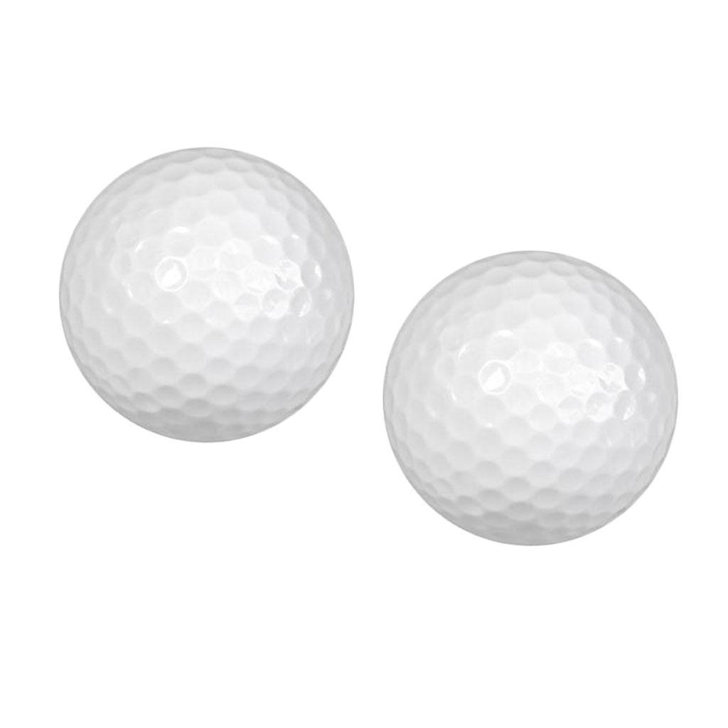 2x 2 Pieces Golf Practice Balls Indoor Outdoor Range Golf Training Balls