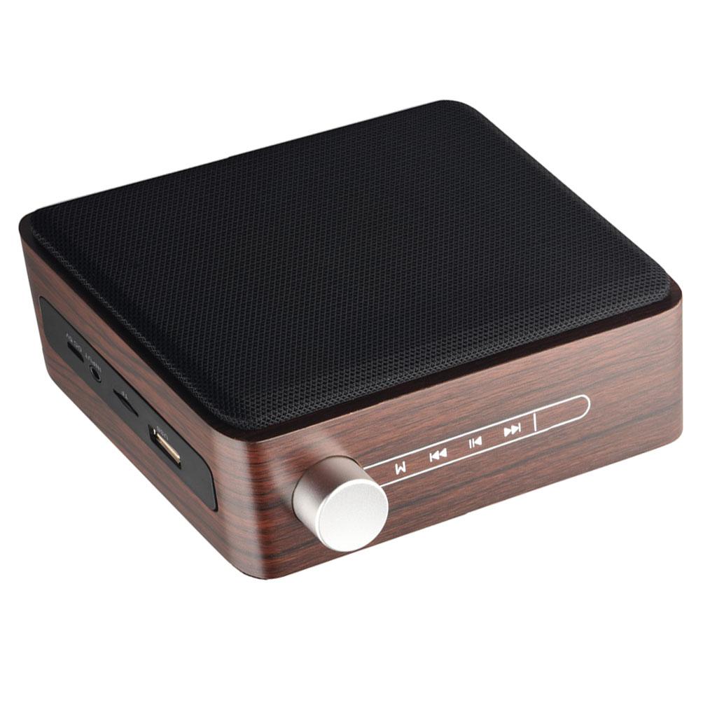 Rechargeable Wireless Wooden Bluetooth Speaker Mini Portable Stereo Speaker