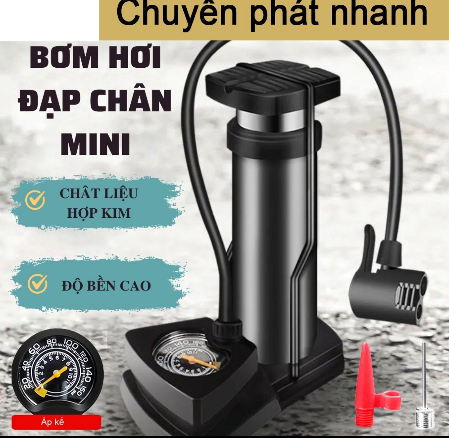 BƠM XE ĐẠP CHÂN ĐA NĂNG TIỆN DỤNG MẪU MỚI HÀNG CAO CẤP