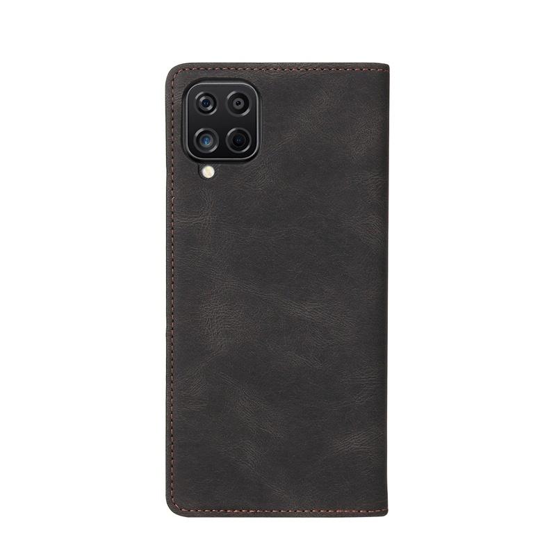 Ốp điện thoại da kiểu ví gập nam châm doanh nhân cho Samsung Galaxy A12 A02 A02S A32 4G A42 A52 A72 A22 A82 5G