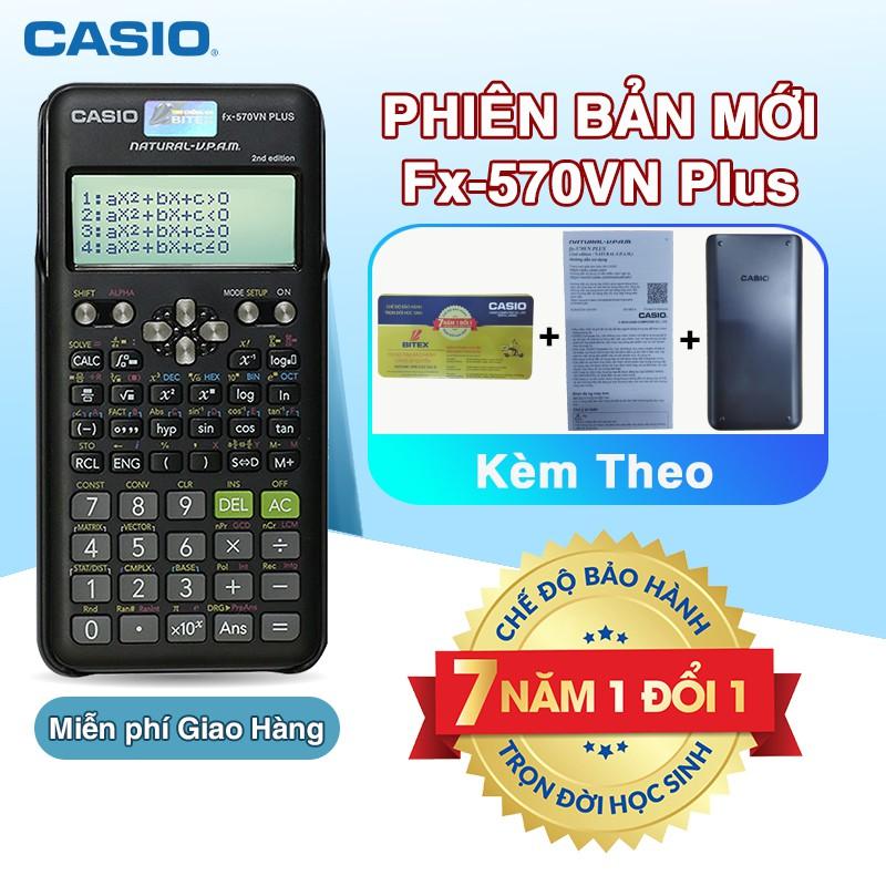 Máy tính Casio FX-570VN Plus New dành cho học sinh cấp 2-3 chuyên dụng phòng thi và thi đại học