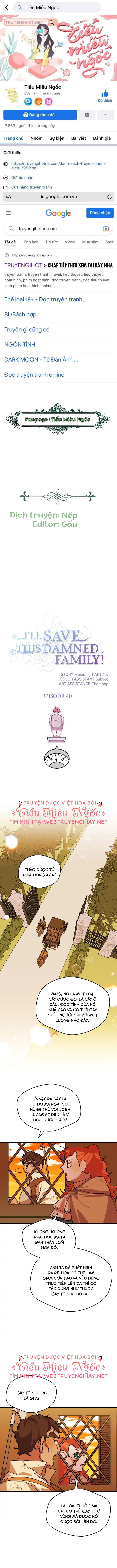 tôi sẽ cứu lấy gia tộc sắp sụp đổ chapter 40 1