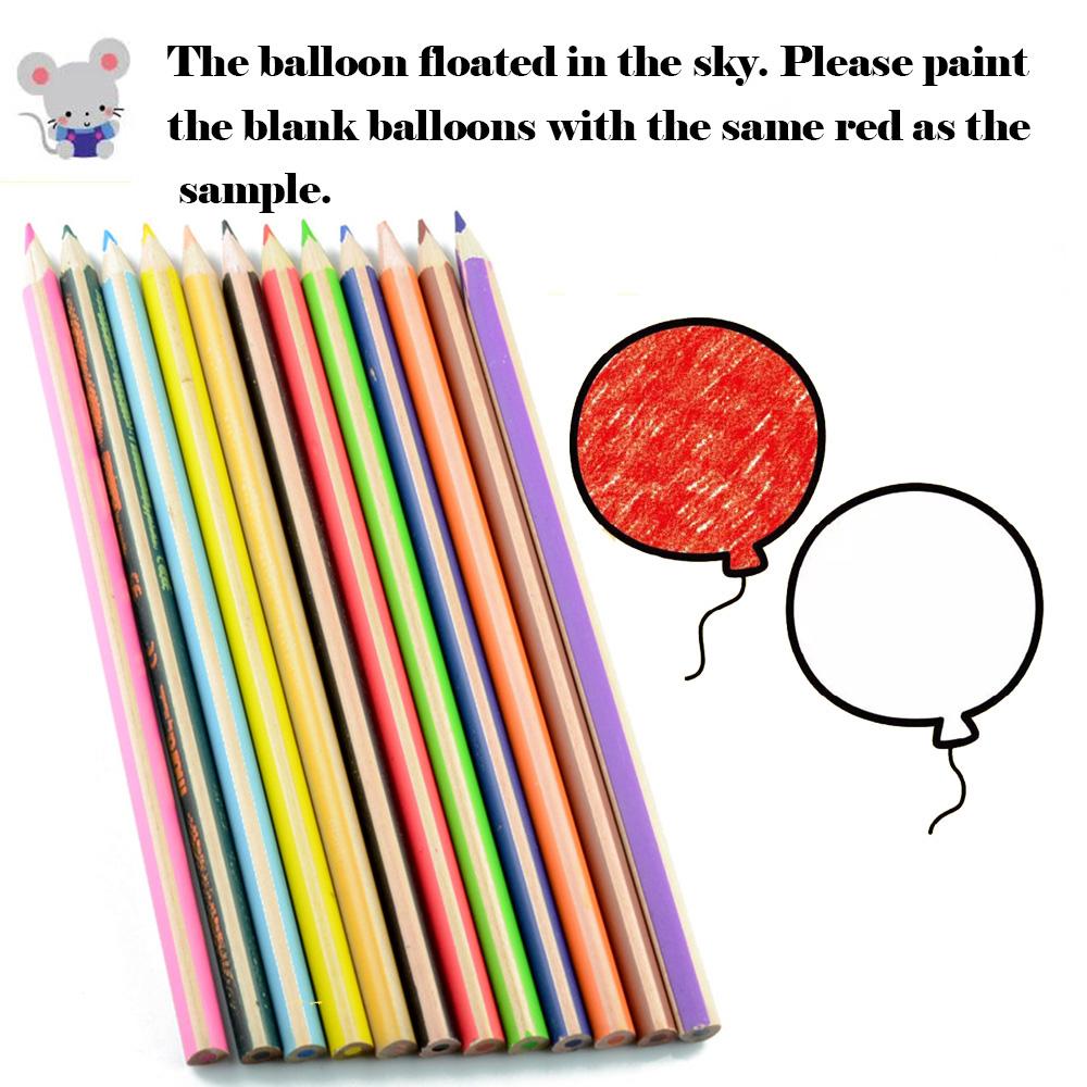 12 Color Coloring Book Professional Wooden Colored Pencil for Painting Drawing Sketch Tools Pen