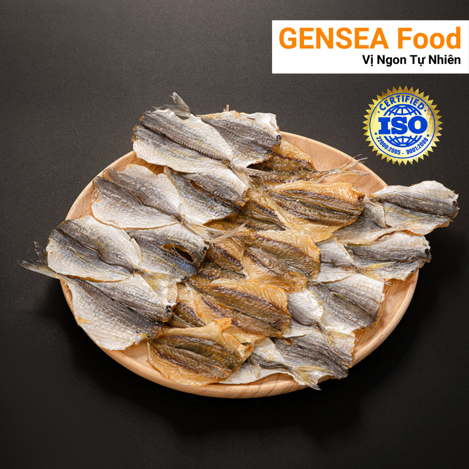 Cá Chỉ Vàng Khô Phú Quý Loại 1 Size Đại Cực Ngon GENSEA Food G2414 Chuẩn ATVSTP Quốc Tế ISO 22000:2018