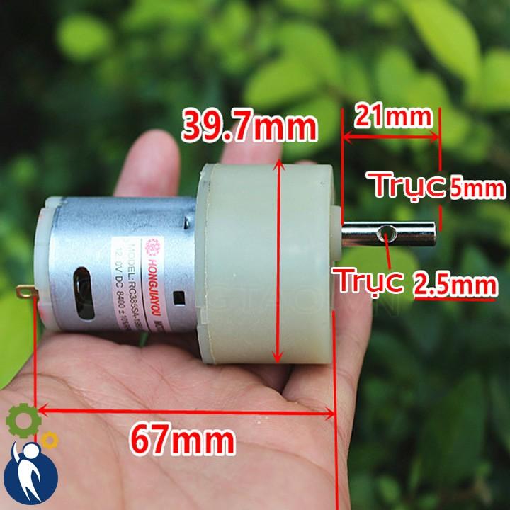 Motor Giảm Tốc 5-12V Mã 385 60rpm