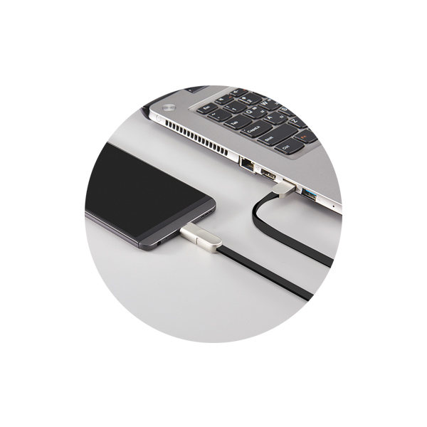 Cáp sạc đa năng 2 in 1 type C & Micro dài 1m - Great Type C Micro 5Pin Charging & Data Cable Actto USB-34 - Hàng chính hãng