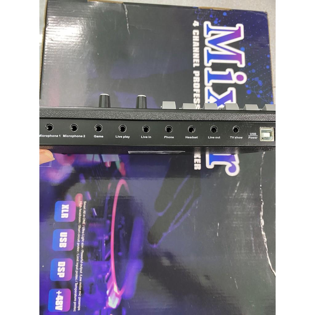 Bộ Mic Hát Livestream Sound Card H9 &amp; Mic ISK AT100 Hàng Loại 1 . Chuyên Livestream , Thu Âm , Live Bigo , Tiktok