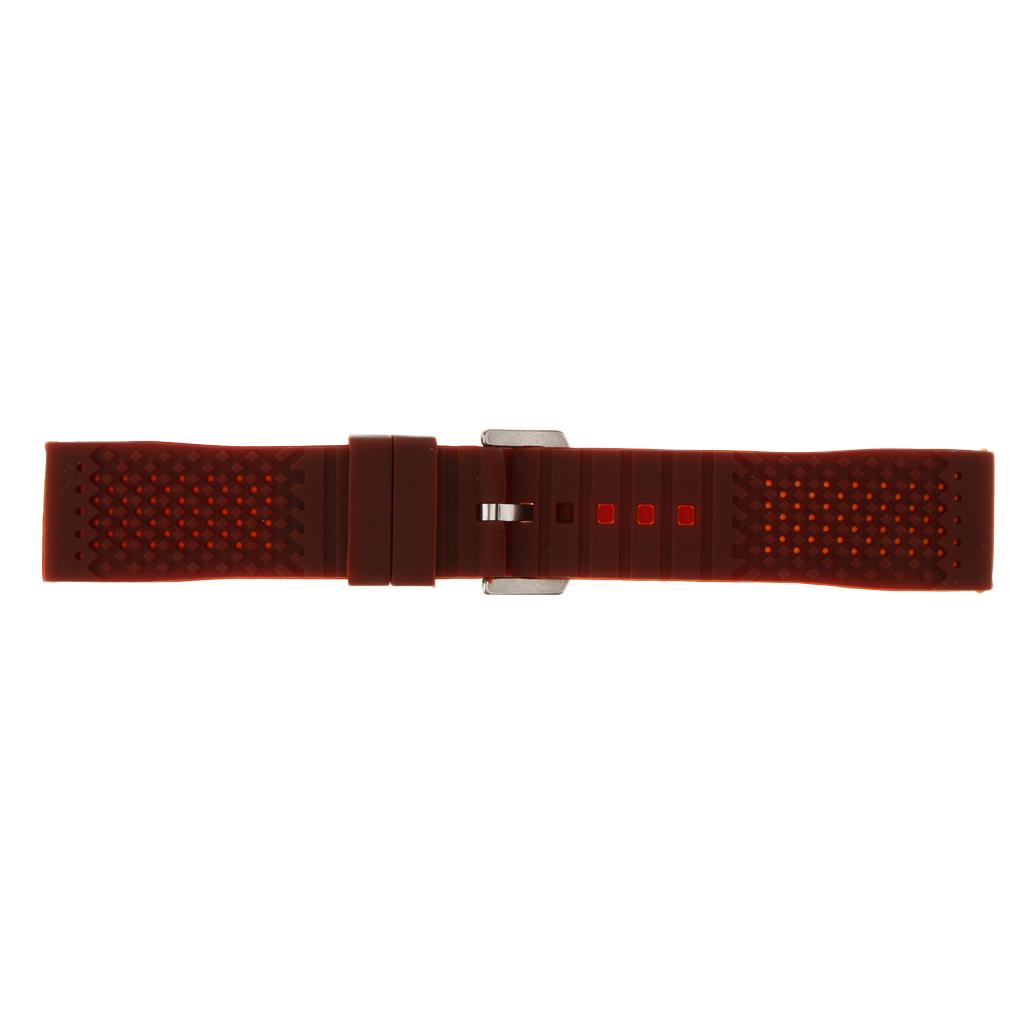 Silicone Watch Band Belt Soft Rubber Replacement Wristwatch Strap Waterproof