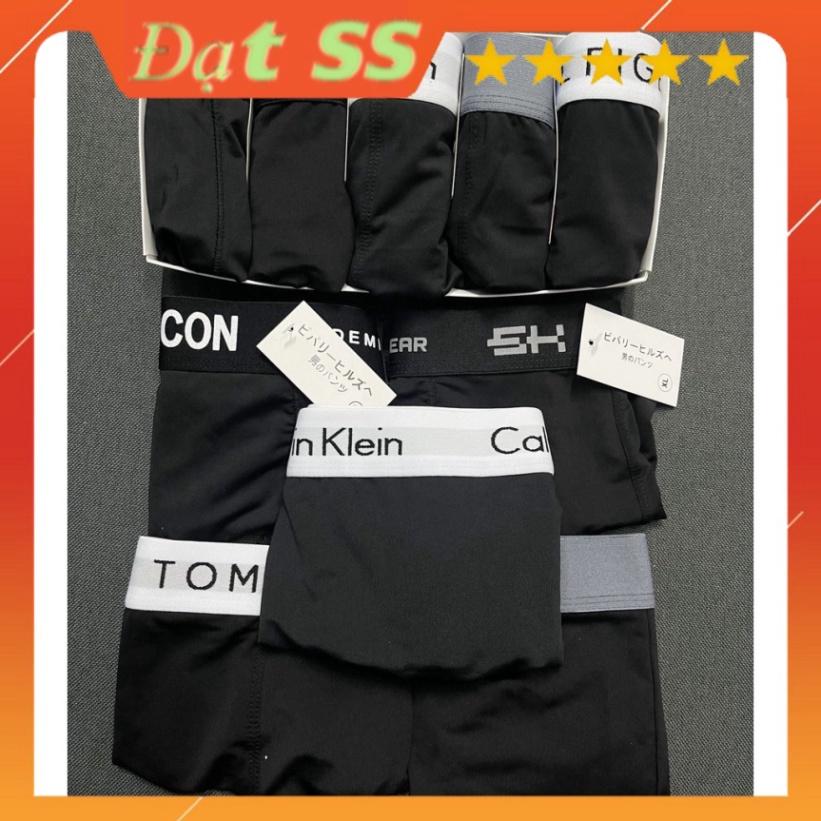 Quần sịp nam đùi,Quần xì nam Full Đen Mix màu thun lạnh thoáng mát co dãn 4 chiều- combo