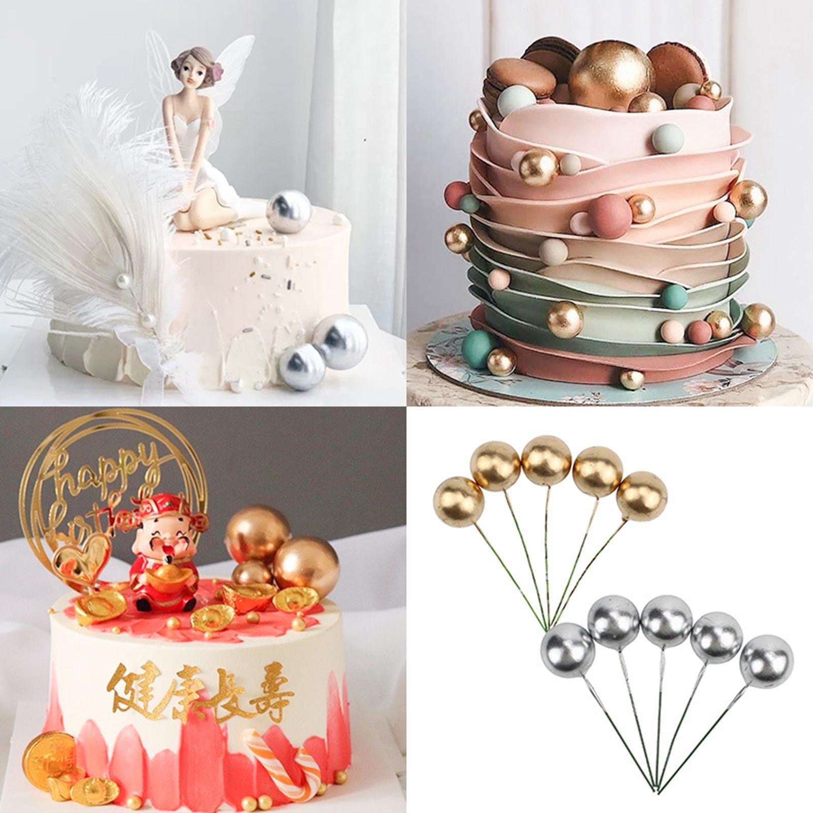 25 Pieces Mini Balloons Cake Topper DIY for Cake Baby Shower Decoration