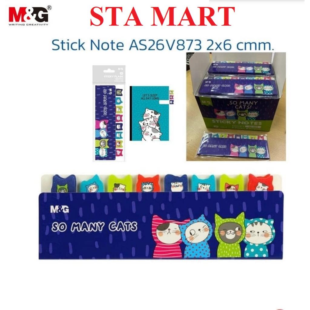 Giấy phân trang / đánh dấu trang / Sticky Note M&amp;G So Many Cat AS26V873 YS-945, 8 sheet * 20pcs