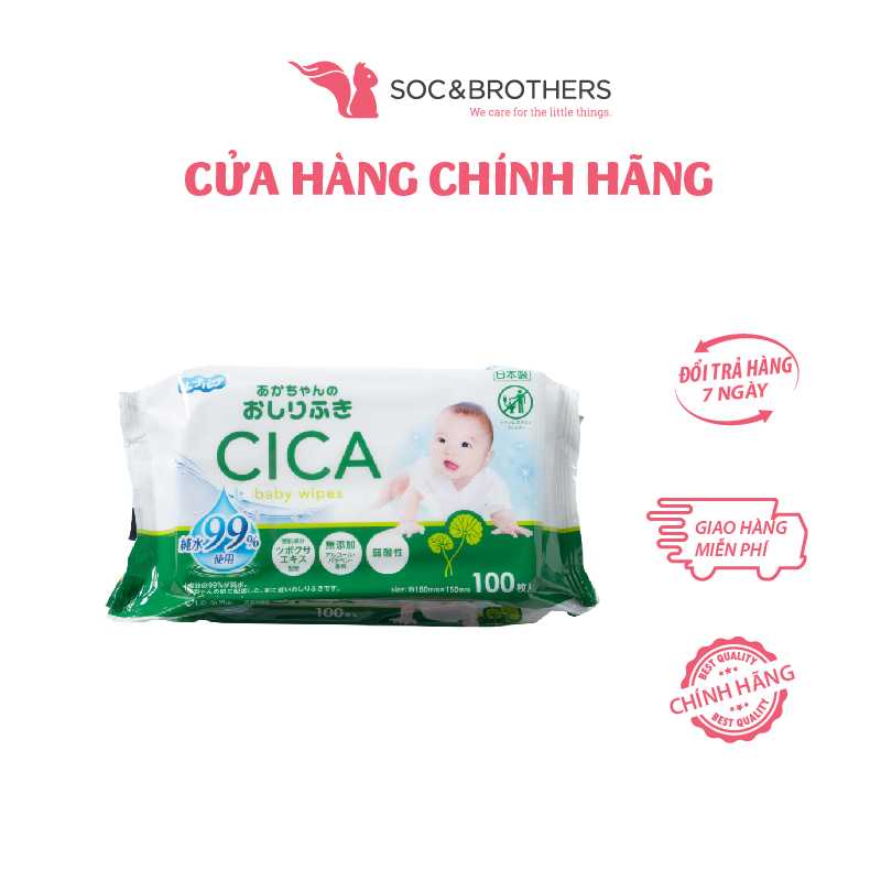 Giấy ướt 99% nước tinh khiết Life-do.Plus CICA 100 tờ x 3 gói