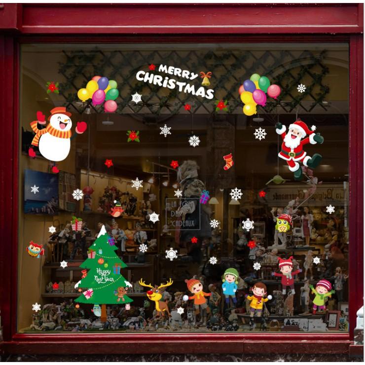 Decal trang trí noel mừng giáng sinh vui nhộn